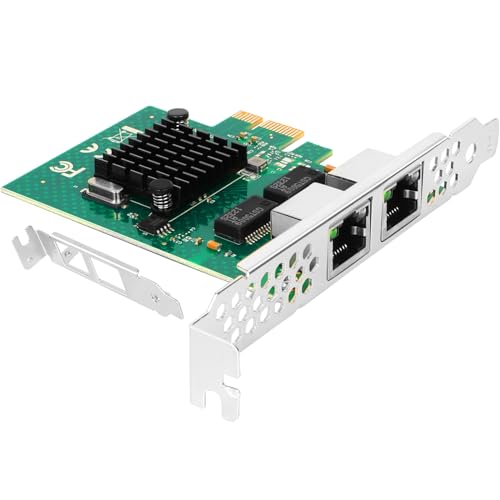 Tarjeta de red PCI Express para actualización de servidores Linux con doble puerto RJ45