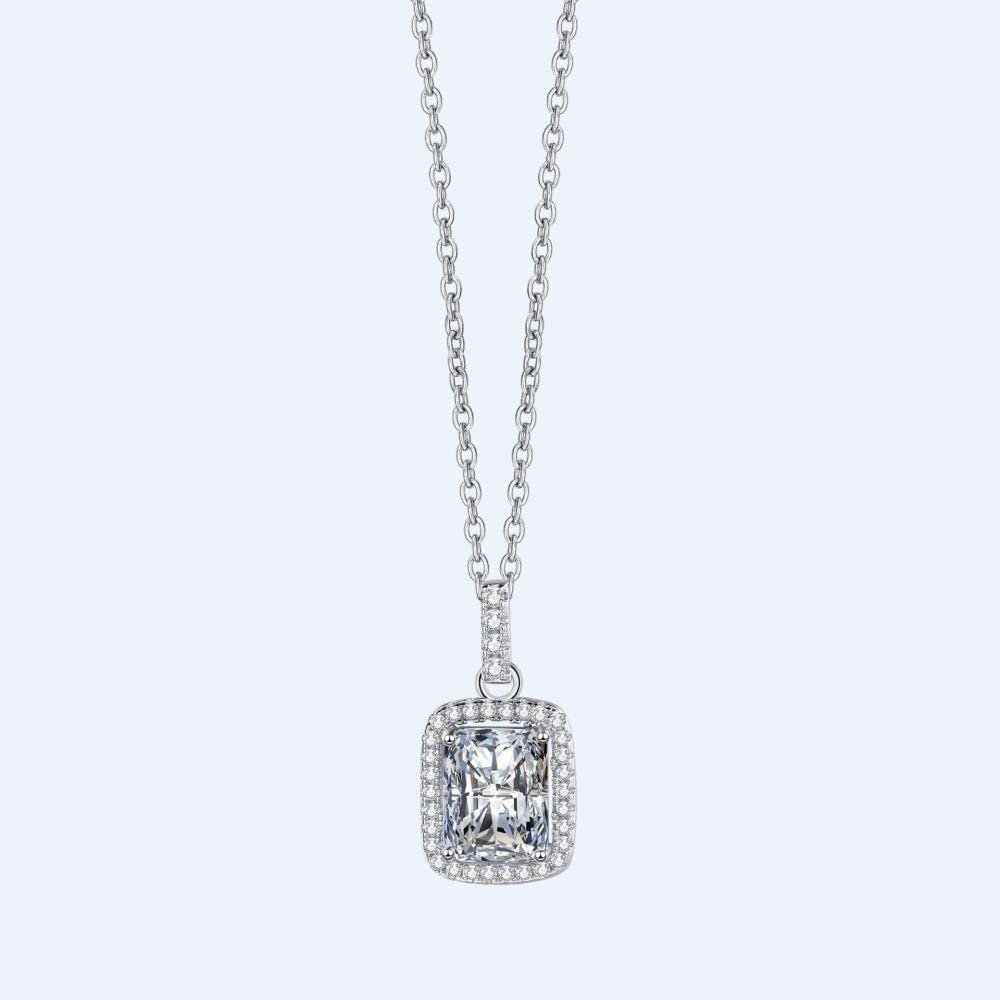 collar, Collar fino de ley for mujer plata S925 con circonita