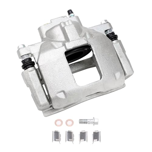 Image of Detroit Axle - 2pc Front Brake Calipers for 07-18 Jeep Wrangler Wrangler JK | 2008-2012 Liberty 2007-2011 Dodge Nitro, Disc Brakes Calipers w /Brackets Replacement