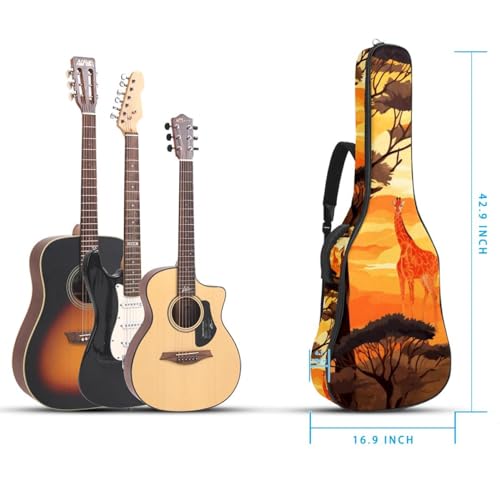 JRHEJTFZ Housse pour guitare acoustique de 1,9 cm d’épaisseur – Imperméable – Durable et élégant – Motif cheval de course, Multicolore., 42.9×16.9×4.7 in, Motif imprimé tendance - Les Beatles, Paul McCartney, John Lennon, RIngo Starr, George Harrison JRHEJTFZ Housse pour guitare acoustique de 1,9 cm d'épaisseur - Imperméable - Durable et élégant - Motif cheval de course, Multicolore., 42.9x16.9x4.7 in, Motif imprimé tendance – Image 6