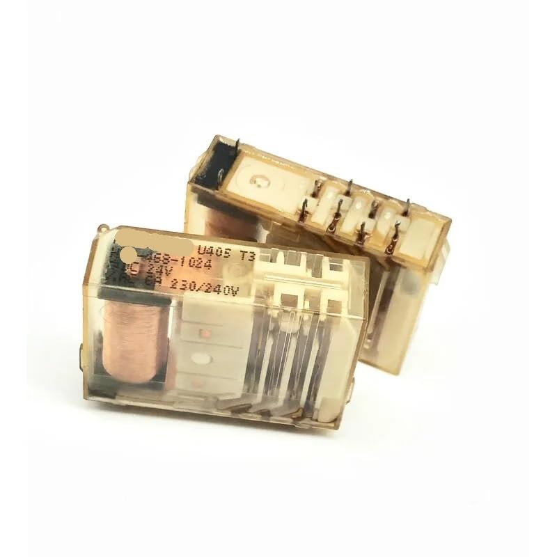 Relé HDZ-468-1024 de 24V CC con 10 pines y capacidad de 6A