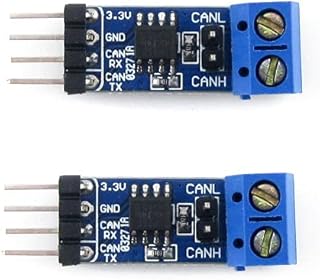 Waveshare SN65HVD230 CAN Board Connecting MCUs to CAN Network Features ESD Protection Communication Evaluation Development Board 3.3V [2 PCS]