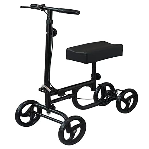 Knee Scooter,Economy Knee Walker Steerable Medical Scooter Crutch Alternative,Walker with Wheels,for Foot Injuries Adults