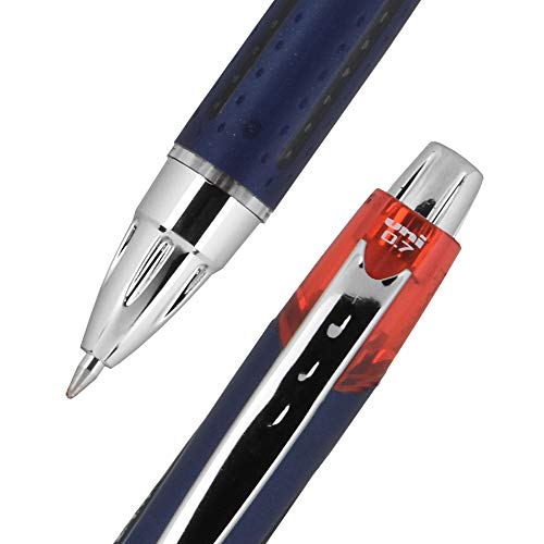 Image of Uni-Ball Jetstream RT Ballpoint Pen, Fine Point (0.7mm), Red Ink, 6 Pens
