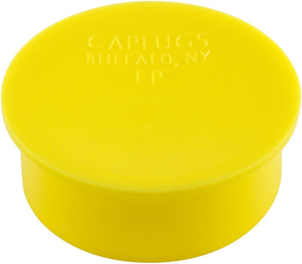 Caplugs EP-12 EP Series – Plastic Plug for Threaded Connectors, 1000 Pack, Yellow LD-PE, Nominal Thread Size 3/4"-20 Flanged, Dust & Impact Protection, Fit Smooth Cylindrical Surfaces, Easy Removal