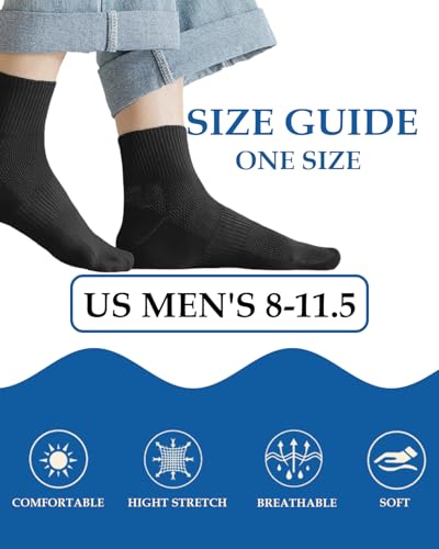 Men Spring and Summer Socks 6 Pairs for Casual and Simple Sport Breathable, Deodorant and Comfortable3
