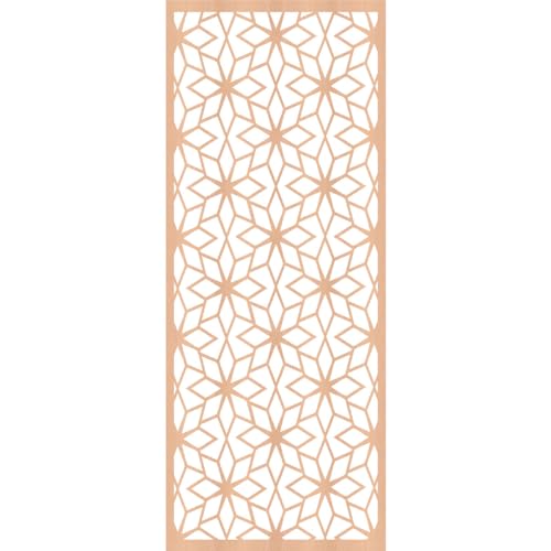 Image of Lake Decorative Pierced Fretwork Wood Wall Panels, 15 3 /8 inchW x 39 3 /8 inchH x 1 /4 inchT, Alder