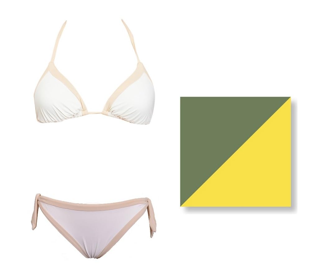 Bikini Triangolo con Coppe Imbottite Estraibili Bi20B + Slip Annodato BI48