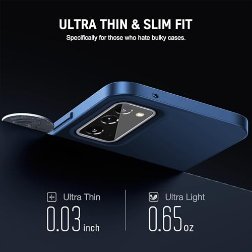 Coque militaire Samsung Galaxy Note 20 mate bleue rigide - 5
