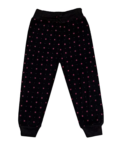 Image of indi weaves Kids Girls Cotton Star Printed Capri [Pack of 4] Pink, RAMA Green, RED, Black