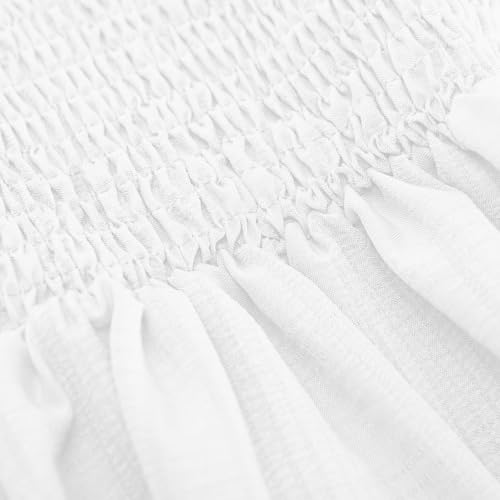 Girls Summer Dress Teen Smocked Sleeveless A Line Sundresses Kids Casual Flower Party Dresses Outfits Size 3-14 Years4