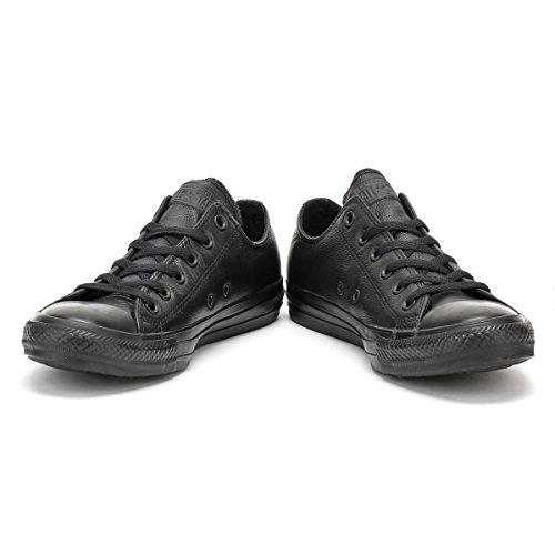 Converse All Star Leather Ox Unisex Trainers Black Black - 5.5 UK3