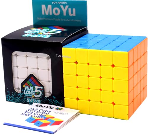 Image of Toy Arena High Speed Magic Cube Moyu Mfjs Meilong 5X5X5 Cube Stickerless (5X5 Mofang Jiaoshi Cubing Classroom), 60Mm Size, Kid (5X5)