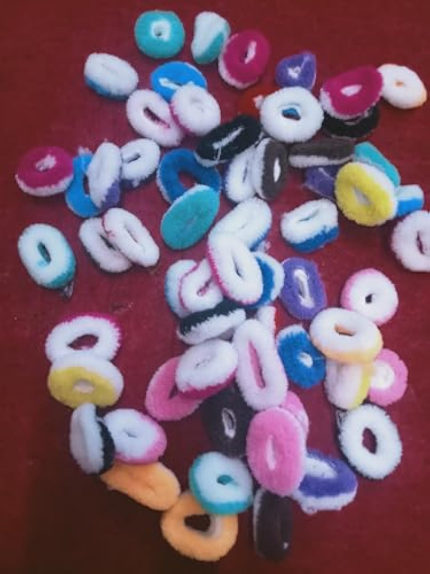 Rubber Hair Bands for Kids & Girls, Set of 100 Pcs