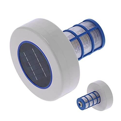 CUEI Solar-Pool-Ionisator, Hocheffizienter Schwimmender Pool-Reiniger, Professioneller Pool-Wasserreiniger, Kompatibel mit Süß- und Salzwasser-Pools Spas, um Den Pool Sauberer Klarer zu Halten