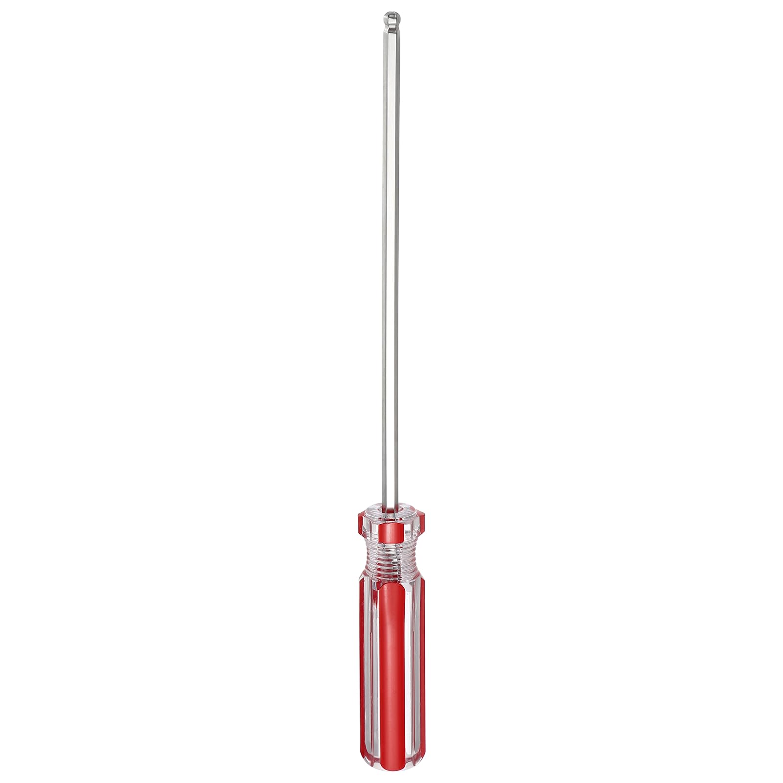 sourcing map Ball Hand Hex Screwdriver 4mm x 136mm Magnetic Ball End Hexagonal Precision Screw Driver Hex Design Wrench for Doors Cabinets Computers Toys Pipe Installation