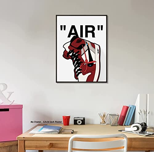 Hypebeast Chicago Sneaker Poster – (12X16 Inch) Unframed – Aj Wall Art, Hypebeast Room Decor, Michael Jordan Poster, Sneaker Air Gym Shoes Shoebox Collection Aesthetic Cool Poster For Teen Boys Guys Men Room Dorm Bedroom Wall Decor By Liya Design Prints #TOP6