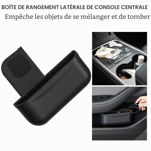 Boîte de rangement EVFIT en silicone pour console centrale Tesla Model 3 et Y