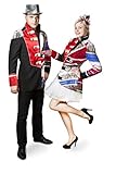 M&G Atelier Herren Gardemix Jacke Patchwork Hochwertige Kostüm Karneval Fasching Köln 46-66 (46)