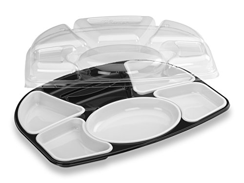 GUILLIN - SELFIPACK PRP7KNB Pack van 15 Kit Maaltijdlade Prestige 7 vakken, Polystereen, Multicolore, 42 x 32,6 x 7,5 cm