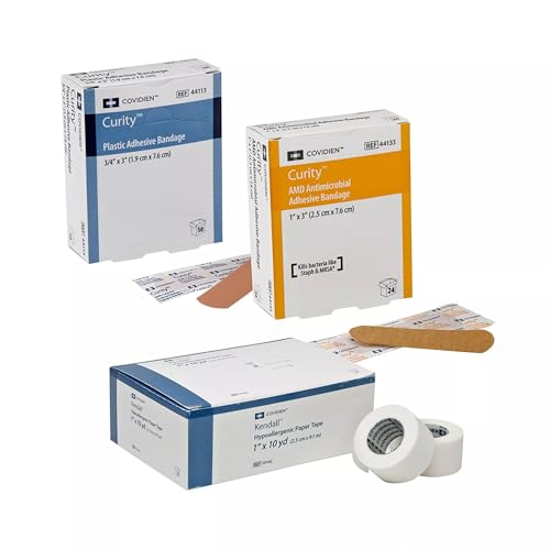 Curity™ Speciality Fabric Adhesive Bandage, Neon, 1 x 3IN, Case of 1200