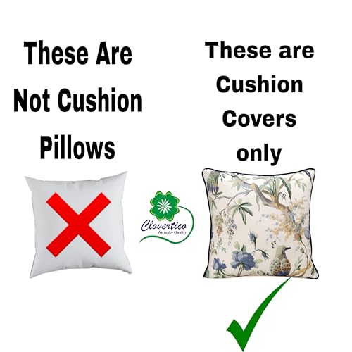 Image of Handmade Throw /Pillow Cushion Cover : 100% Cotton Fabric : High Thread Count : Set of 5