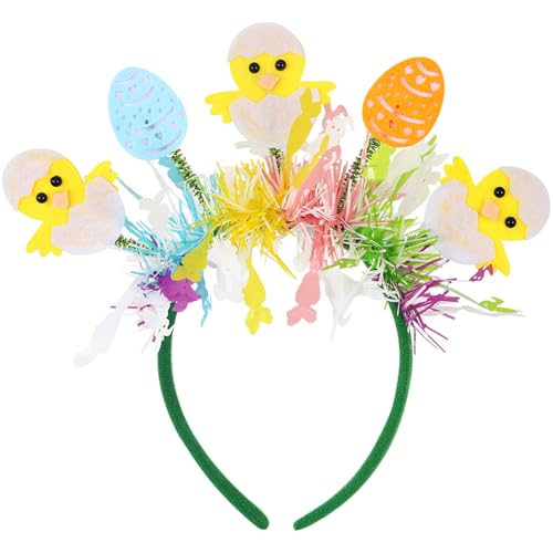Corabsar Easter Headbands for Women - Easter Broken Chick Headband - Easter Eggs Headbands for Easter Party Decorations - Easter Hair Accessories for Women