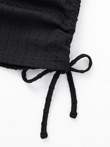 Image of ESHOO Teen Girls 2 Piece Outfits Kids Girls Ruched Drawstring Ribbed Knit Short Sleeve T Shirt Camouflage Pants Clothing Set