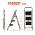 3 Step Ladder, Lightweight Folding Step Stools for Adults with Anti-Slip Pedal, Portable Sturdy Steel Ladder with Handrails, Perfect for Kitchen & Household, 330 lbs Capacity, Black