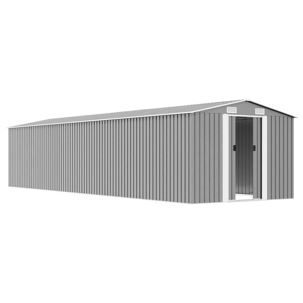 Générique Abri de Jardin Gris 257x779x181 cm Acier galvanisé,47033