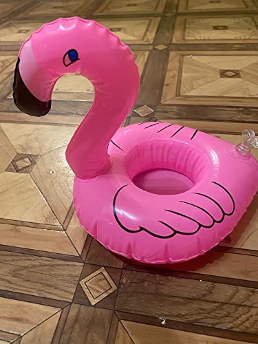 karadrova Lot de 10 porte-gobelets gonflables pour jacuzzi, mini porte-gobelets en forme de flamant rose, licorne, pour piscine, jus de fruits, support gonflable multicolore pour piscine Cover