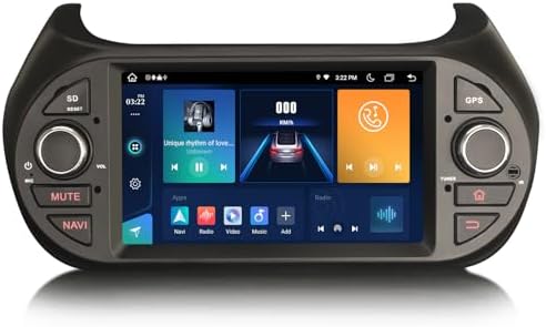 GONFEN 7 Inch Android 12 DAB+ Autoradio Voor Fiat 500 - Octa-Core 32GB Met CarPlay, Android Auto & GPS