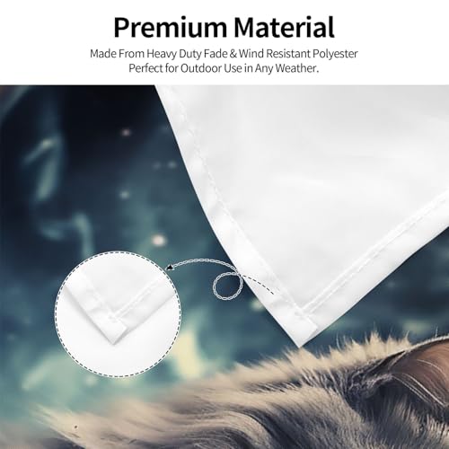 Drapeau extérieur 1,2x1,8m robuste double face pour maison et jardin avec œillets - 5