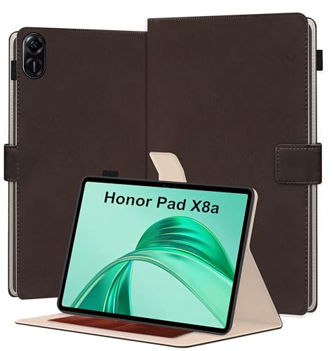 Image of TGK Flip Case Cover for Honor Pad X8a 11 inch Tablet with Stylus Holder (Brown)