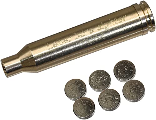 MAYMOC 7MM Bore Sight Red Dot Cartucho con 2 Juegos de baterías Cover