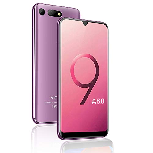 Moviles Libres Baratos 4G Android 9.0, A60(2020) 5.7 Pulgadas Full-Screen 3GB RAM+32GB ROM/128GB Smartphone Libre 3800mAh Quad-Core Dual SIM Dual Cámara 12MP+5MP Moviles baratos y buenos (Blue)