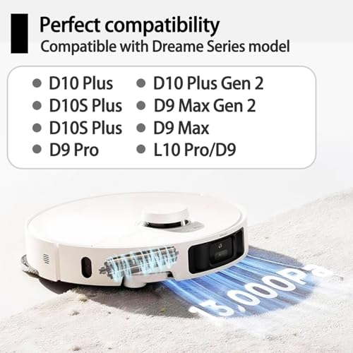 Image of TriCut Brush Main Brush Cover Kit Compatible with Dreame D10 Plus /D10 Plus Gen 2 /D9 Max Gen 2 /D10S Plus Robot Vacuum Cleaner Replacement Parts Accessories Anti-Tangle Brush for All Floor
