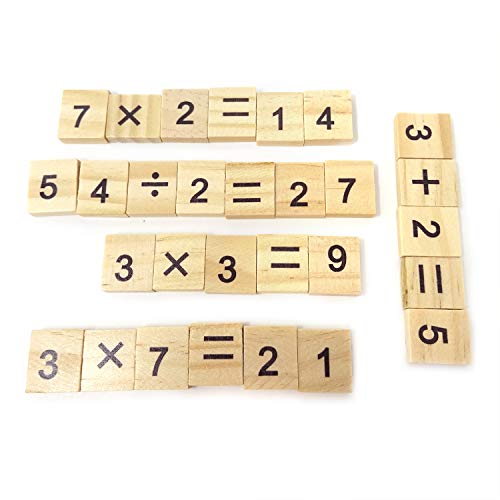 100 piezas de fichas de madera para scrabble miniatura 5