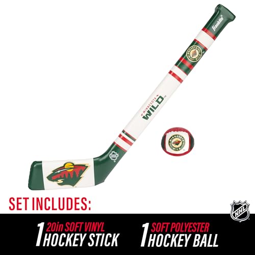 Image of Franklin Sports NHL Team Mini Soft Hockey Stick Set - NHL Team Soft Foam Mini Hockey Stick and Ball - Great Toy for Kids