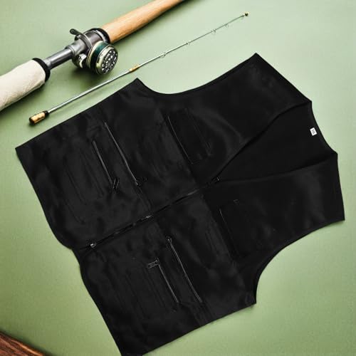 Chaleco de pesca multibolsillos Mipcase de algodon y poliester para hombre 3