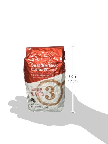 Seattle's Best Coffee Portside Blend Medium Roast Whole Bean Coffee | 12 Ounce Bags (Pack of 6)