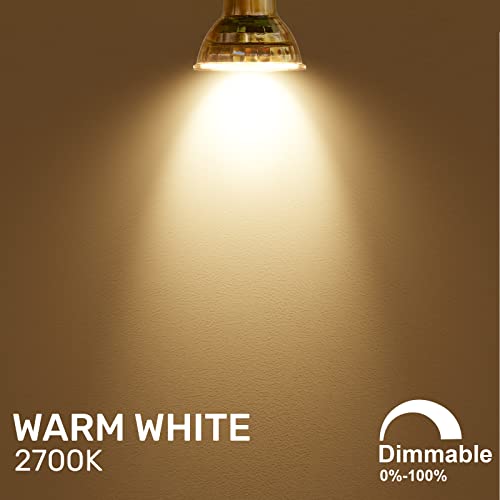 paul russells LED Glass GU10, Dimmable Fittings Spot Lightbulbs, 4.5W 345 Lumens LED Bulbs, 50w Equivalent - Image 3