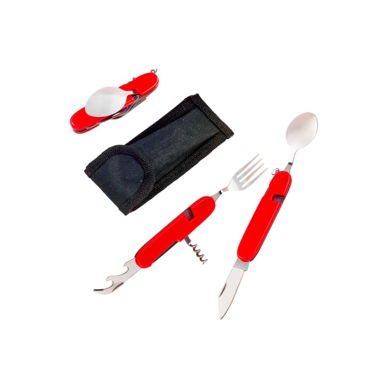PACKNWOOD Pack 24 Kits Cubiertos Metal Pocket - Cubiertos Reciclables | 11x2x1 cm, Delivery, Take Away, Catering, Eventos, Food Truck