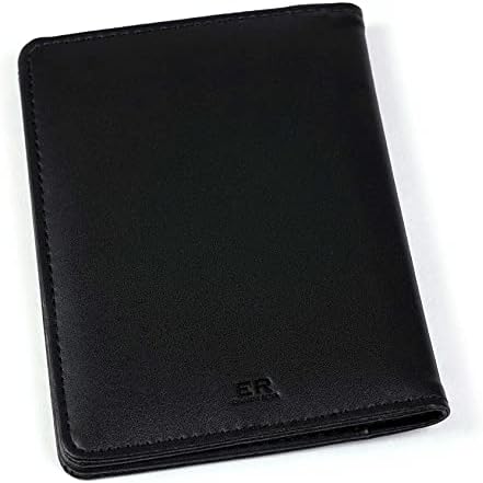 Executive Retail RFID Safe British Passport & Card Holder - UK Passport Wallet - Non EU - PU Leather - Black