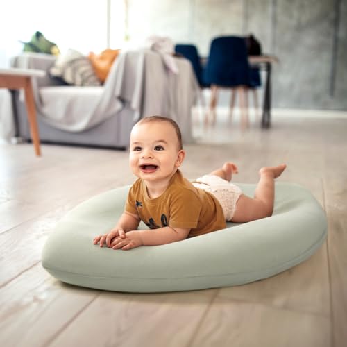 Image of Baby Lounger Cover: Skin-Friendly & Breathable Slipcover | for Lounging & Playtime - Snug Fit & Zipper-Free for Safty Daily Homeuse - Must Have for New Parents