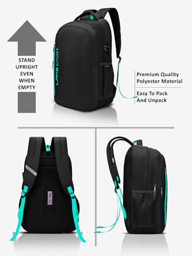 Image of Lavie Sport Maverick 35L Casual Backpack | Fits Upto 15 Inch Laptop Backpack | Laptop Compatiable | Rain cover | For Men & Women