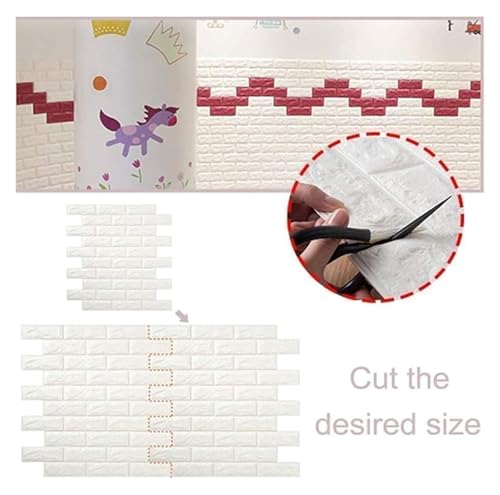 Panneau Pierre de Mousse en relief 3D avec briques autocollantes - 6
