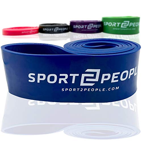 Fitnessband als Klimmzughilfe für Klimmzugtraining – Elastische Fitnessbänder – Widerstandsband mit Schlaufe für Powerlifting, Dehnungen,