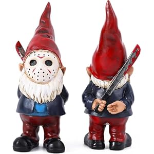 Garden Gnomes Horror Decor Bookshelf Decor Indoor Halloween Decorations Table Decor