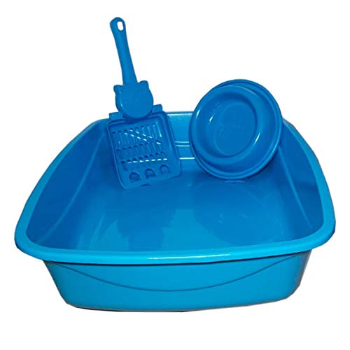 Pet Injet Kit Gato Luxo 3X1 Azul Para Gatos